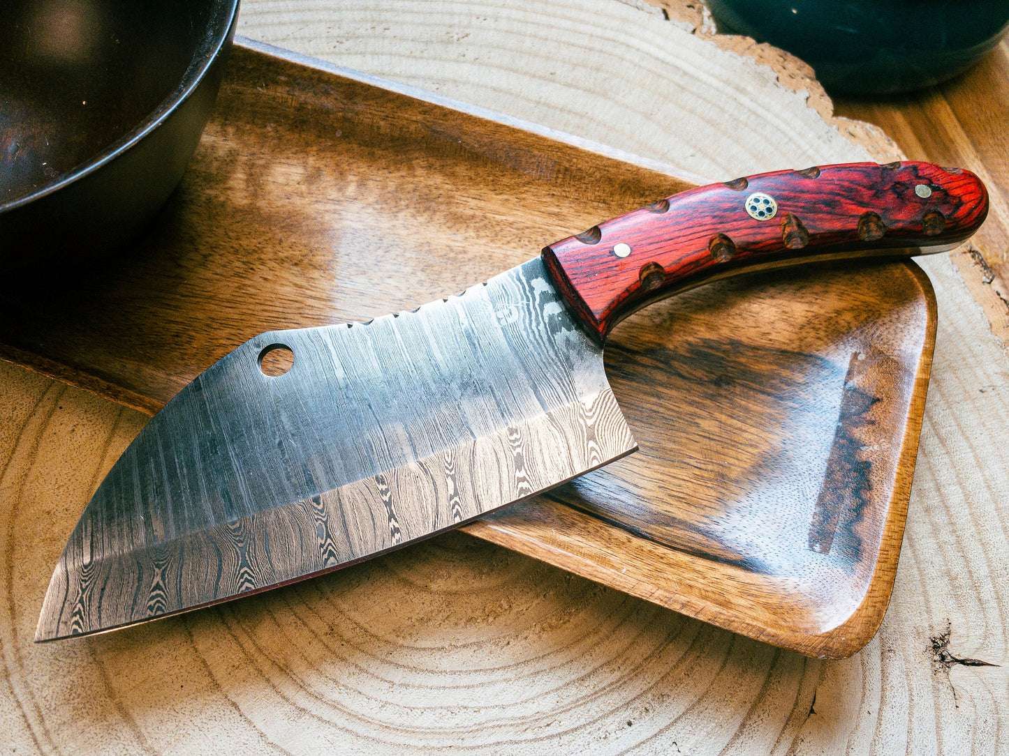 Damascus Steel Cleaver / Chopper Kitchen Knife