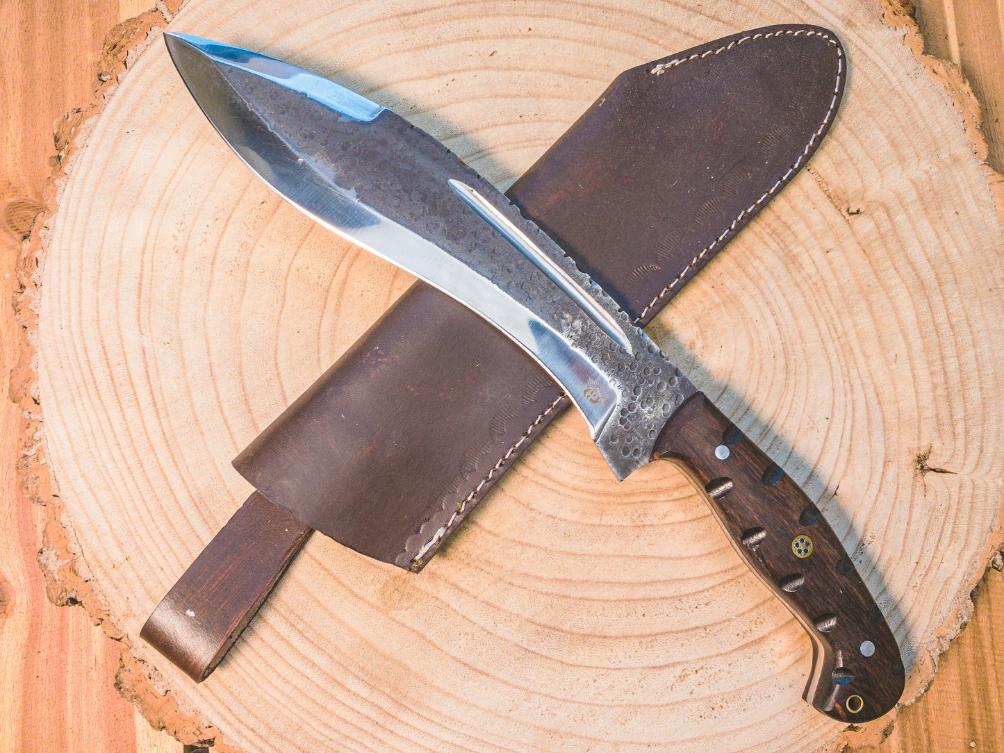 Hunting Kukri Knife in 1095 Steel