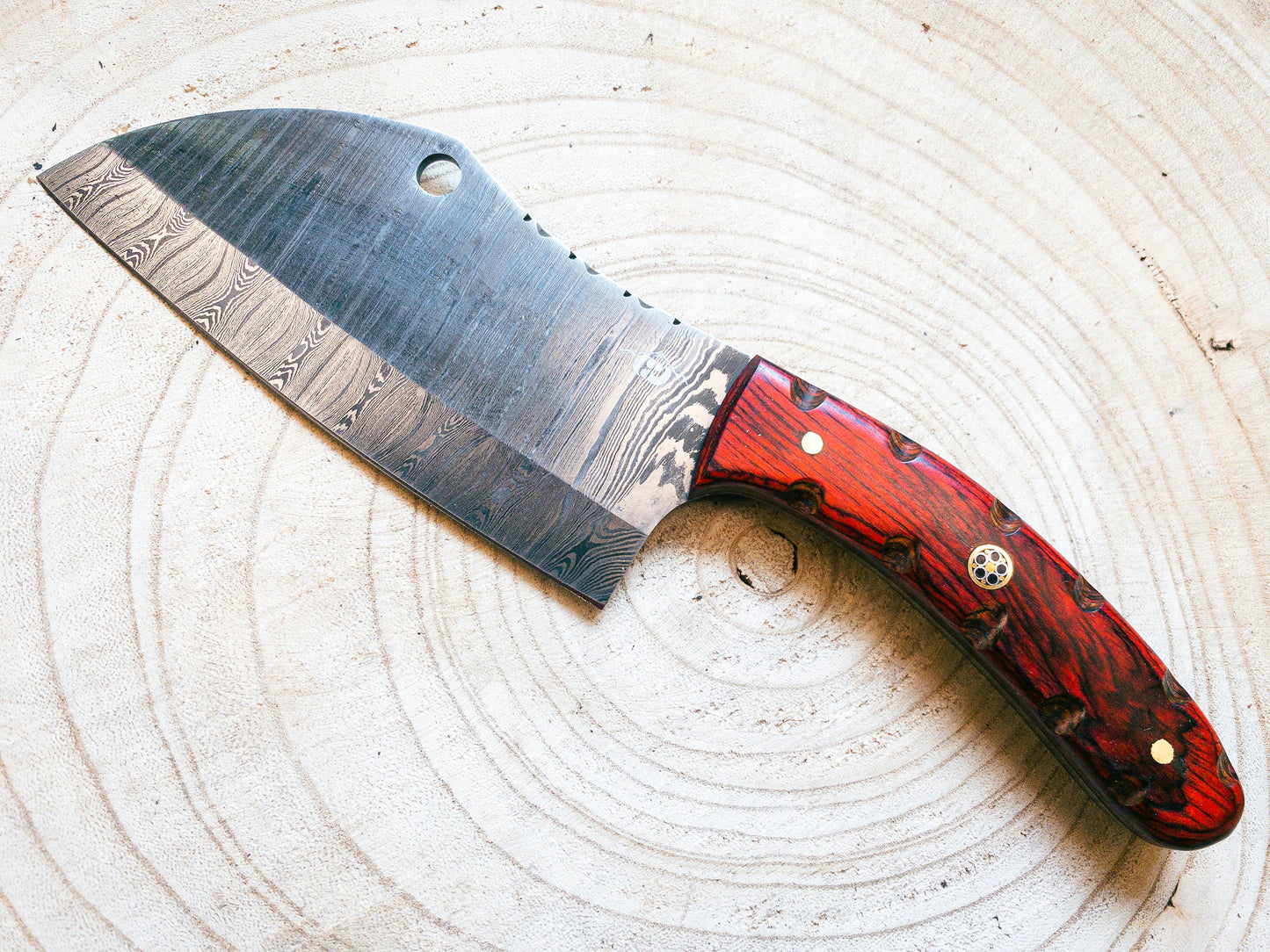 Damascus Steel Cleaver / Chopper Kitchen Knife