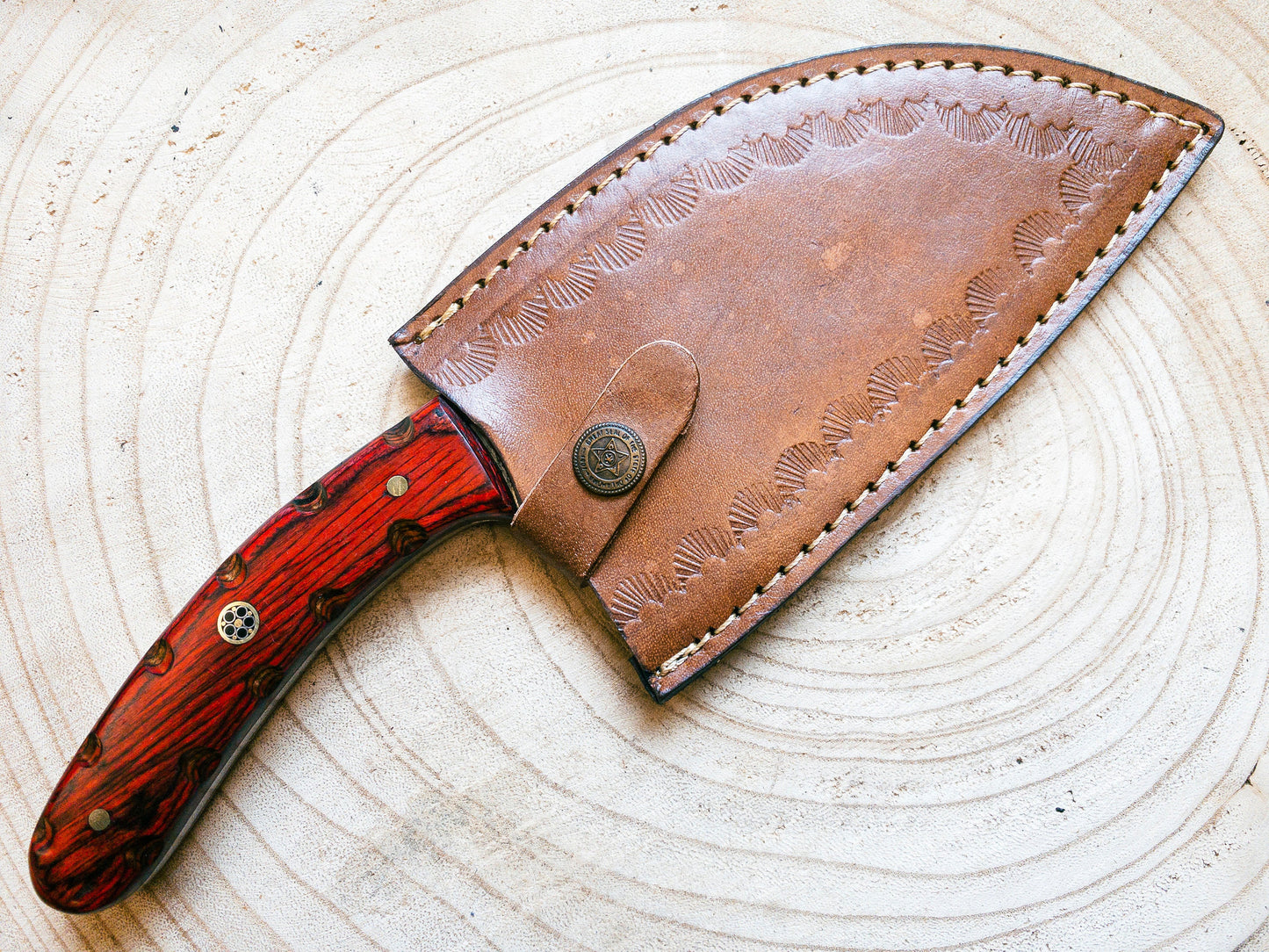 Damascus Steel Cleaver / Chopper Kitchen Knife