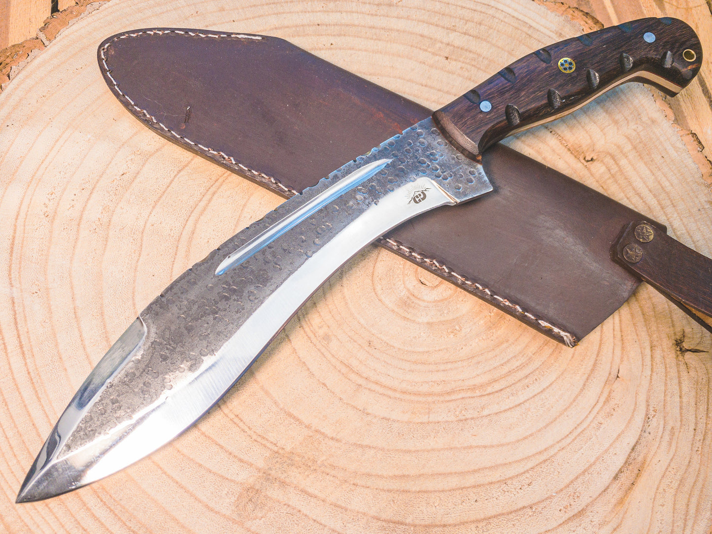 Hunting Kukri Knife in 1095 Steel