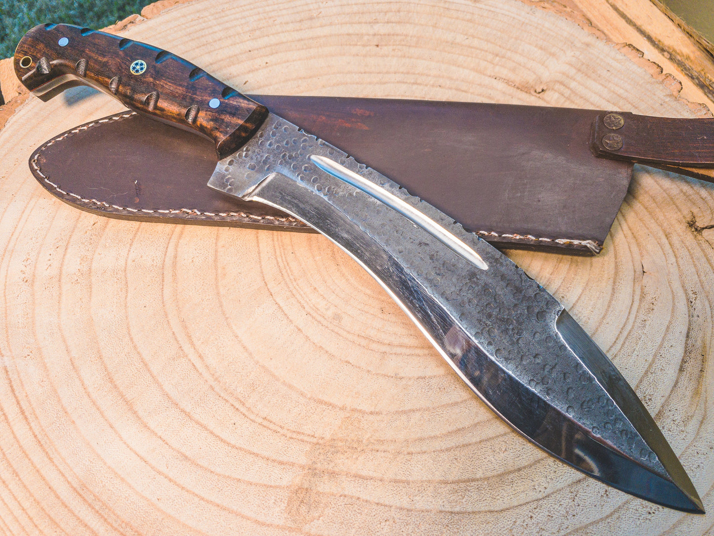 Hunting Kukri Knife in 1095 Steel