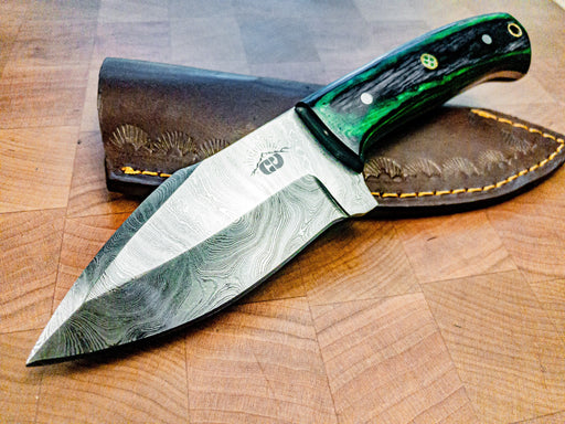 Damascus Hunting Knife / EDC Utility Knife Fixed Blade