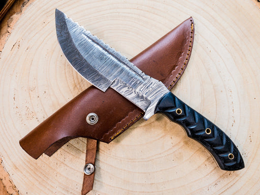 Damascus Steel Tracker Hunting Knife