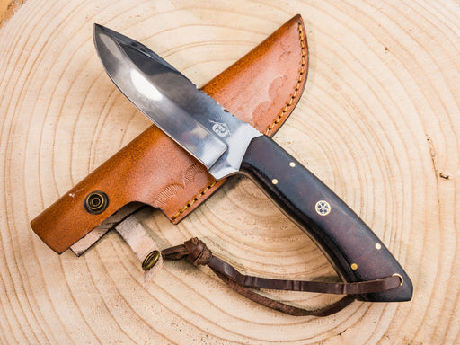Hunting EDC Knife Handmade in 1085 Steel